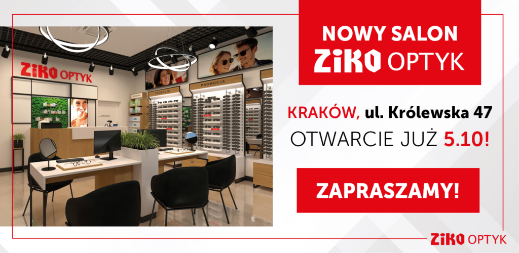 Nowy salon Ziko Optyk w Krakowie przy ul. Królewskiej 47